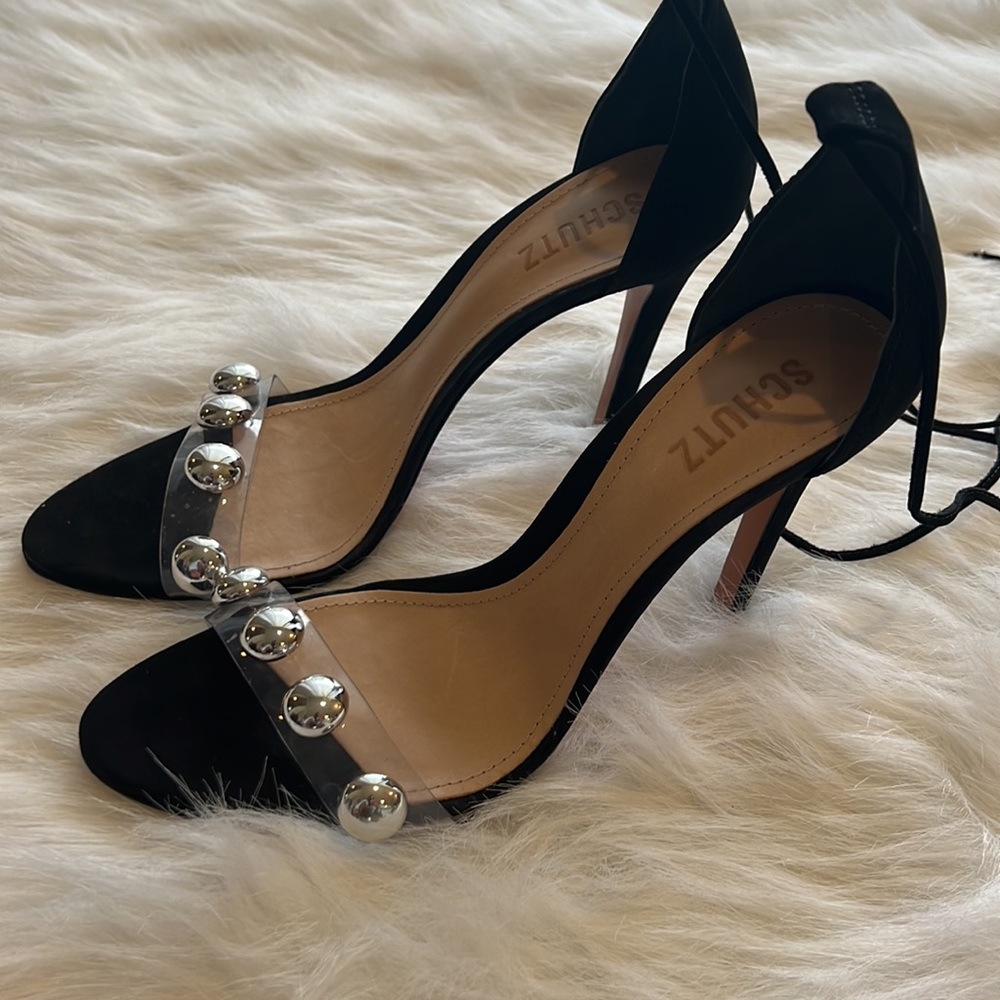 Schutz Ramon Embellished Ankle Wrap - Picture 2 of 3